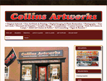 Tablet Screenshot of collinsartworks.com